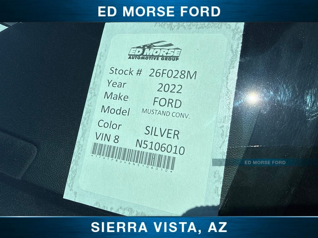 2022 Ford Mustang — rear three-quarter view