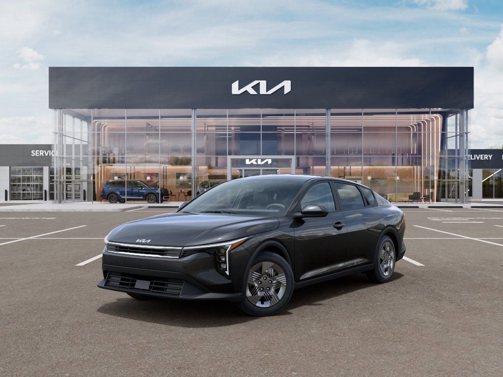 2026 Kia K4 LX in Interstellar Gray — front three-quarter view