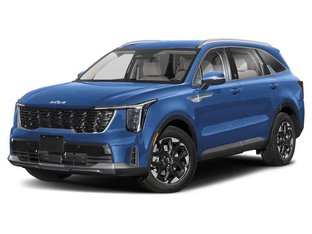 2026 Kia Sorento S in Midnight Lake Blue — front three-quarter view